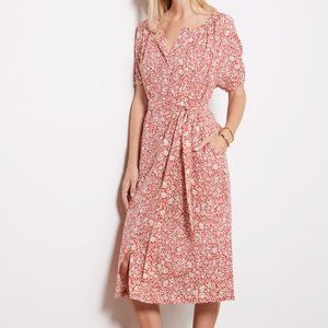 Faherty Carmel Dress in Tandoori Floral